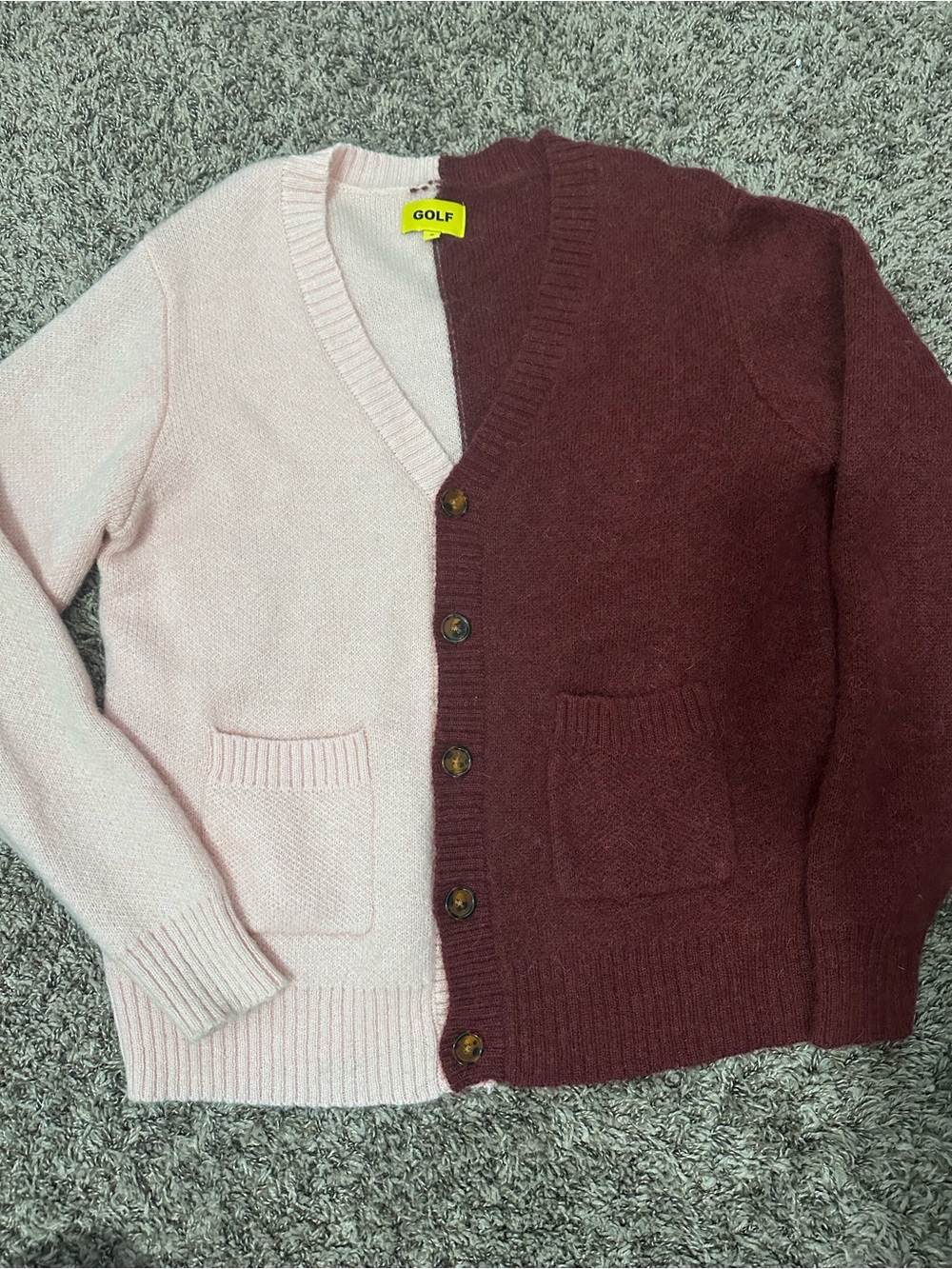 Golf Wang split cardigan